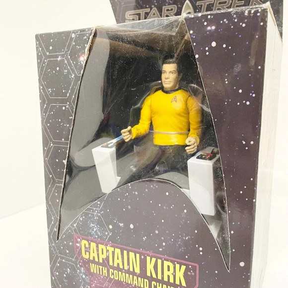 2006 Star Trek Captain Kirk with Command Chair Diamond Select Art Asylum Flaws - Picture 16 of 16